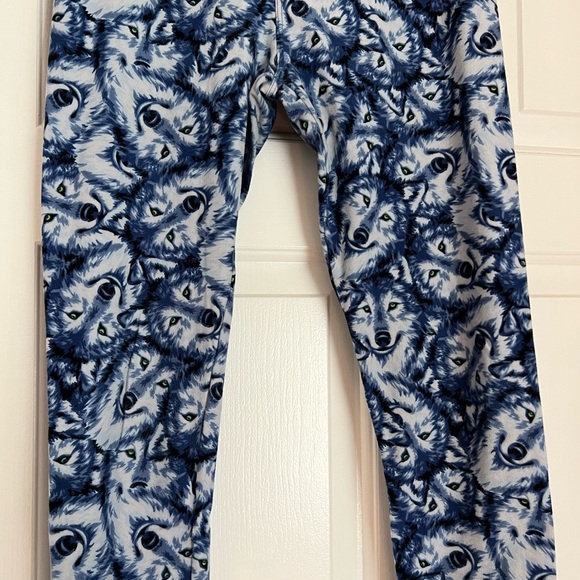 NWOT LulaRoe Wolf OS Leggings - Picture 2 of 3